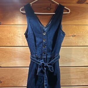 Universal Thread Dark Blue Wide Leg Jumpsuit